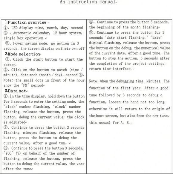 2pcs Square Sporty Style Electronic Watch Beaded Bracelet Set For Men..NWT - Picture 4 of 4